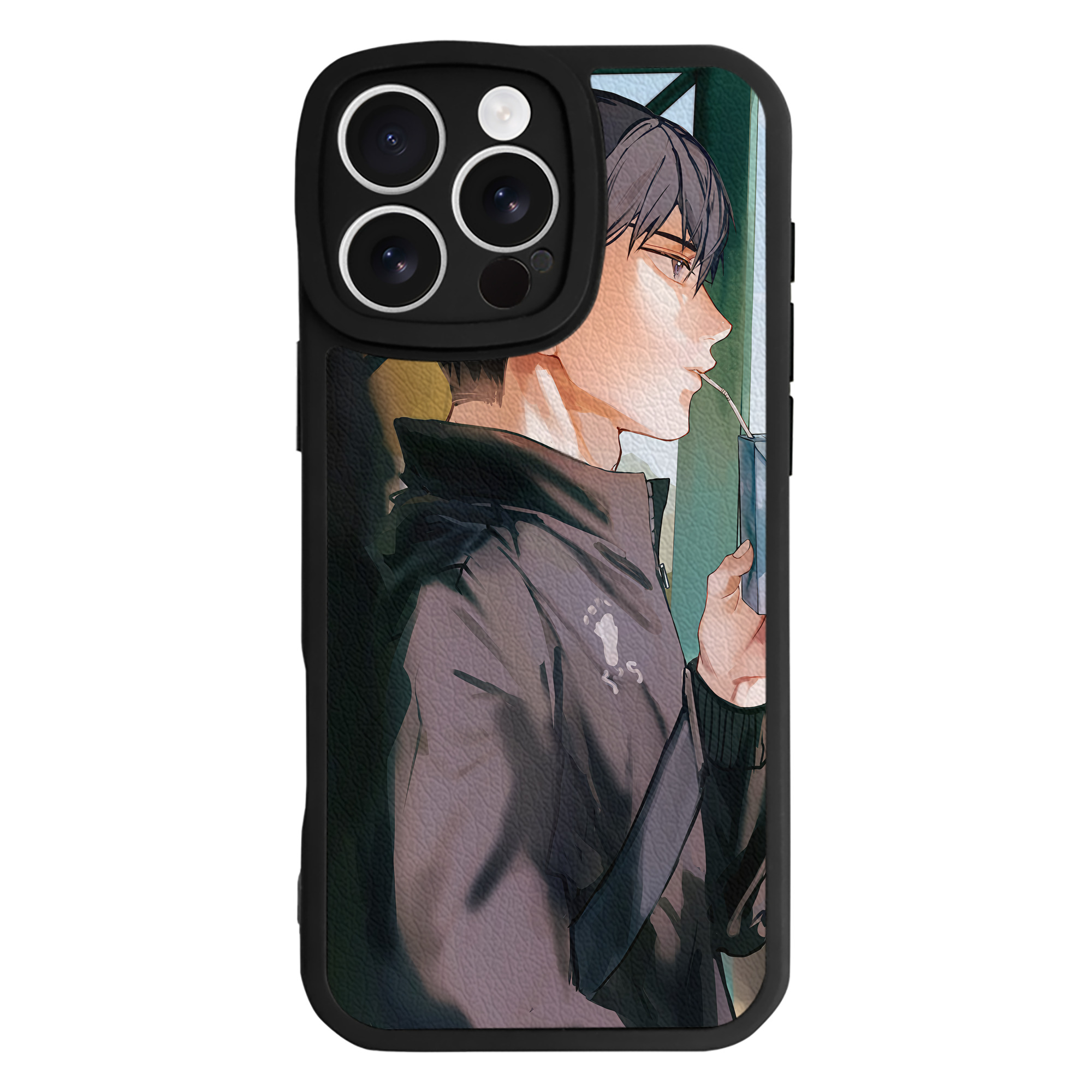 （画像用） ハイキュー!! Haikyu!! 【iPhone 16シリーズ対応】シリコンスマホケース（レザー調） 材質：シリコン